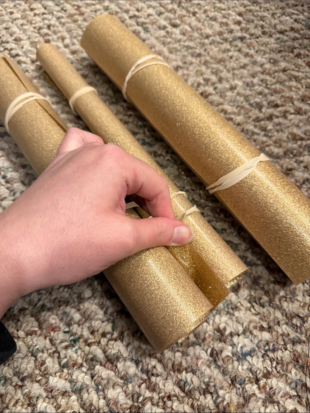 Cricut Gold Glitter Iron on Vinyl